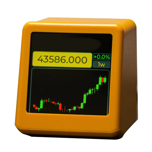 BTuregsau for NerdMiner Bitcoin Cryptocurrency Display StocksCurrency Exchange RatePrice Tracker Ticker Weather Time Clock C